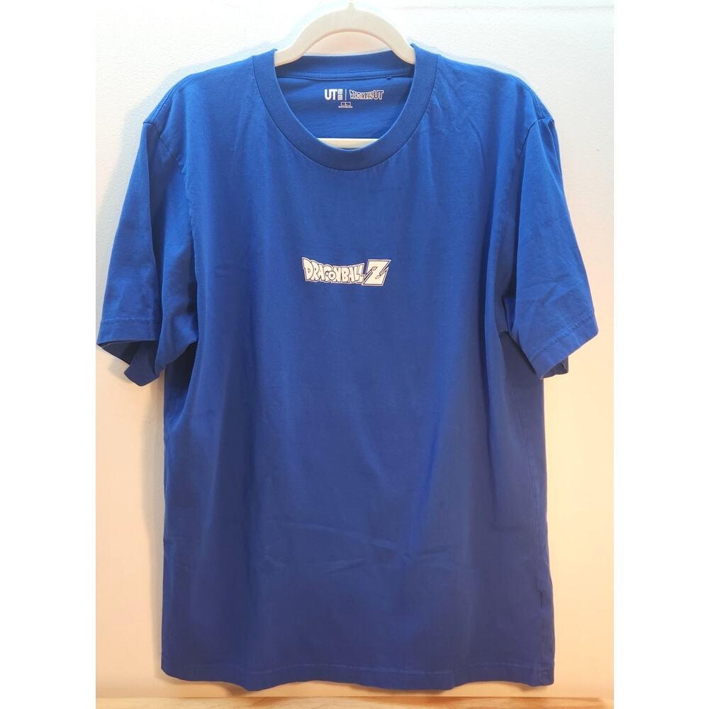 Dragon Ball Z x Uniqlo Blue T-shirt Size Large Attack of the Saiyans UT